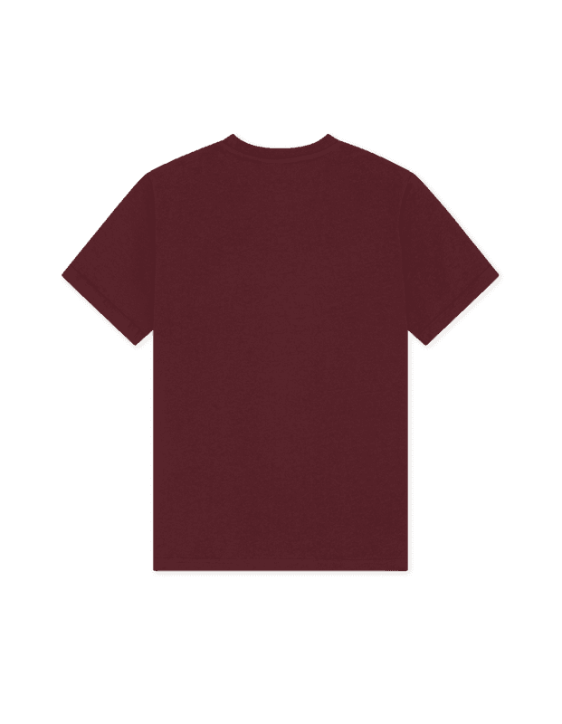 Core Contrast T-shirt  - Chocolate Truffle Red