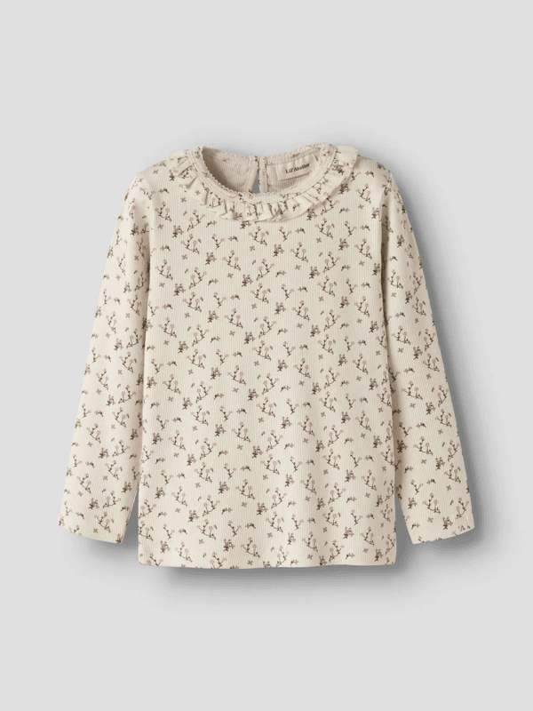 Lago Slim Top -  Turtledove Rose Flower 