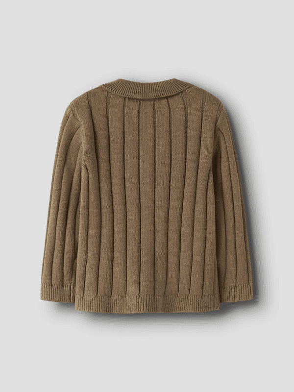 Lomon Loose Knit Polo - Kangaroo