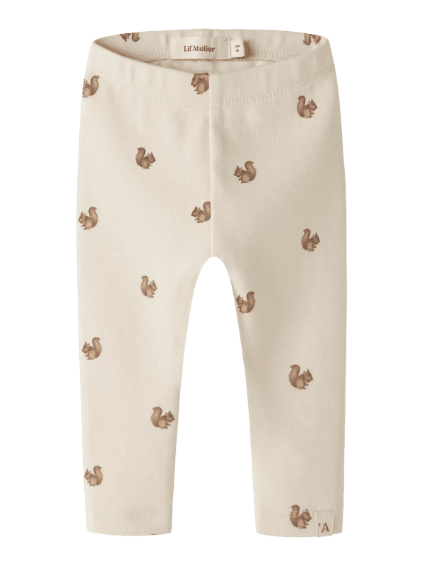 Layo Slim Leggings -  Turtledove Squlrrel | 🐿️