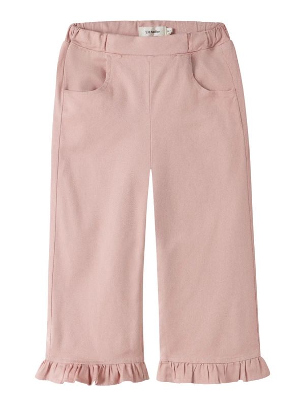 Doreen Wide Twill Pant - Misty Rose