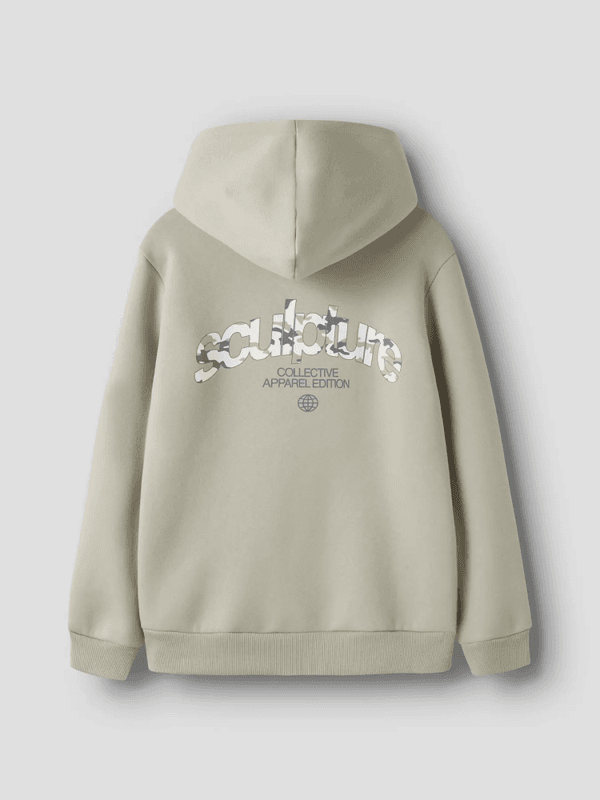 Hamo Ls Loose Sweat W. Hood - Abbey Stone