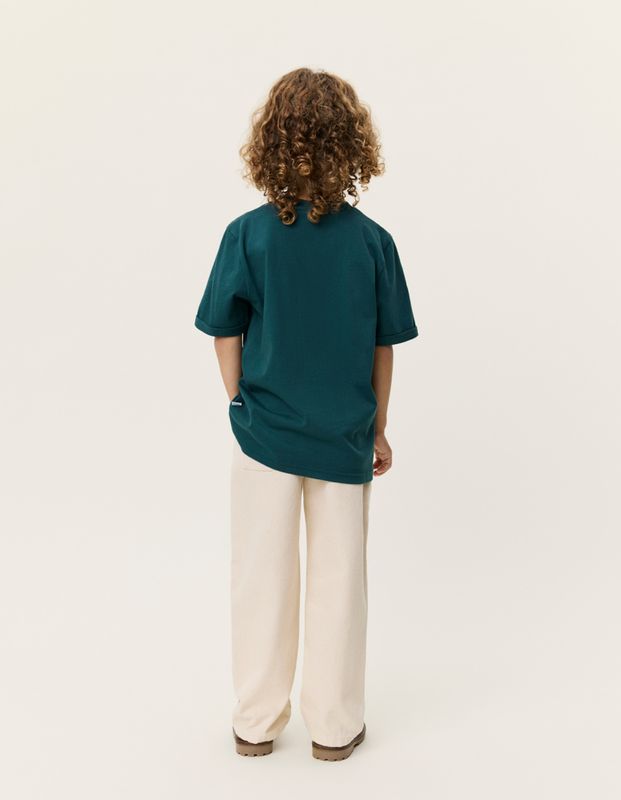 Norregaard Contrast T-Shirt - Sea moss Green