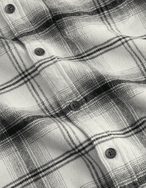 Check Overshirt - Black